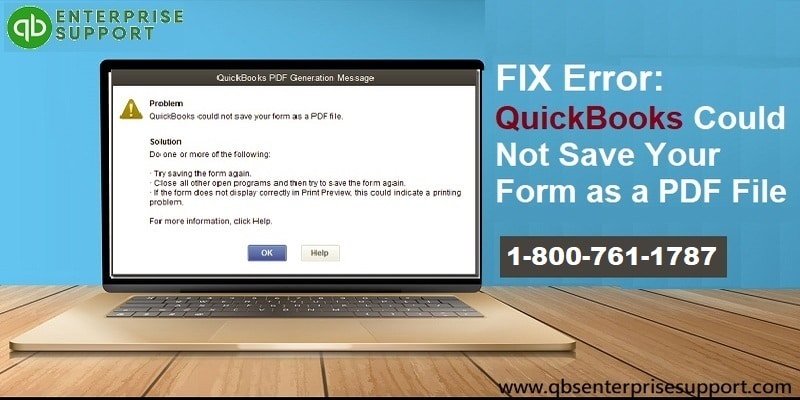 Steps to Troubleshoot QuickBooks Could not save your form as a PDF file - Featured Image